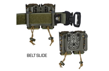 Image of G-Code Soft Shell Scorpion Double Pistol Magazine Carrier, Belt Slide, Black, SS-PD-BSL-BK