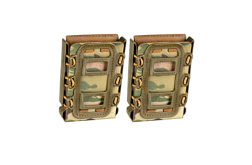 Image of G-Code Soft Shell Scorpion Magazine Carrier Pack of 2, Rifle, R1/R2/R3 Molle and Belt Mounts, Ambidextrious, Green On Multicam Green, Green Frame/Multicam Green Shell, Rifle, SS-R1-2PK-123-GNMC