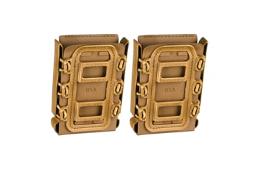 Image of G-Code Soft Shell Scorpion Magazine Carrier Pack of 2, Rifle, R1/R2/R3 Molle and Belt Mounts, Ambidextrious, Tan On Tan, Tan Frame/Tan Shell, Rifle, SS-R1-2PK-123-TNTN