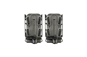 Image of G-Code Soft Shell Scorpion Pistol Magazine Carrier Pack of 2, Short,P1/P2/P3 Molle and Belt Mounts, Ambidextrious, Grey On Grey, Grey Frame/Grey Shell, Short, SS-P2-2PK-123-GYGY