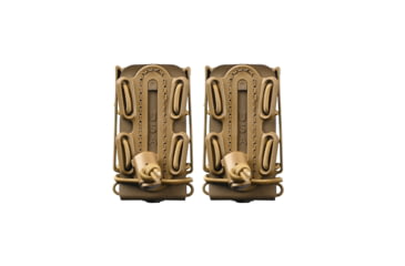 Image of G-Code Soft Shell Scorpion Pistol Magazine Carrier Pack of 2, Short, P1/P2/P3 Molle and Belt Mounts, Ambidextrious, Tan On Tan, Tan Frame/Tan Shell, Short, SS-P2-2PK-123-TNTN