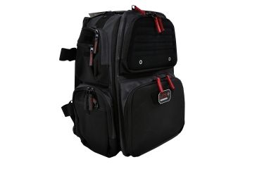 Image of GPS Executive Range Backpack w/5 Handgun Cradle, Gray, GPS-1812BPG