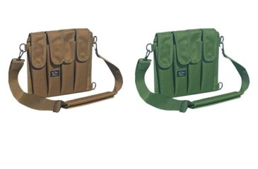 Image of Galati Gear Over Shoulder Rifle Mag Pouch 9mm, Coyote Brown, Olive Drab