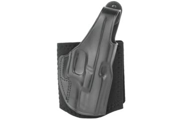 Image of Galco Ankle Glove Holster, CZ P10M, Glock 43, Glock 43 w/wo red dot, Glock 43X, Glock 43X MOS w/red dot, Glock 43X w/wo red dot, Taurus GX4, Right Hand, Black, AG800RB
