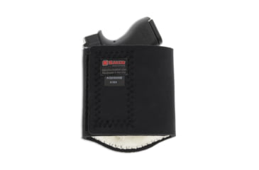 Image of Galco Ankle Guard Leather Holster, Left, Ankle Holster, Plain, Black , AGD801RB