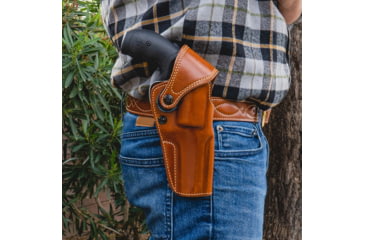 Image of Galco Big Iron Belt Holster, Colt Anaconda 6in, Smith &amp; Wesson N Frame M27/28 6in, Smith &amp; Wesson N Frame M29/629 6 1/2in, Smith &amp; Wesson N Frame M29/629 6in, Right, Tan, BI128