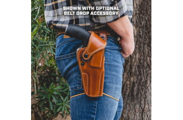 Image of Galco Big Iron Belt Holster, Colt Anaconda 6in, Smith &amp; Wesson N Frame M27/28 6in, Smith &amp; Wesson N Frame M29/629 6 1/2in, Smith &amp; Wesson N Frame M29/629 6in, Right, Tan, BI128