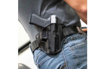 Image of Galco Combat Master Belt Holster, Colt King Cobra 4in Pre-2019, Colt Python 4 1/4in, Colt Python 4in, Ruger Gp100 4In, Right Hand, Black, CM334B