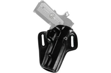 Image of Galco Concealable Belt Leather Holster for Kimber 5 inch 1911 w/ Rail, Black, Right Hand CON612B