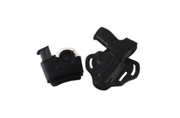 Image of Galco Cop 3 Slot Leather Holster - Left Hand - Black CTS161B