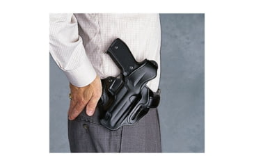 Image of Galco Cop 3 Slot Leather Holster - Left Hand - Black CTS161B