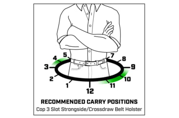 Image of Galco Cop 3 Slot Leather Holsters CTS202B