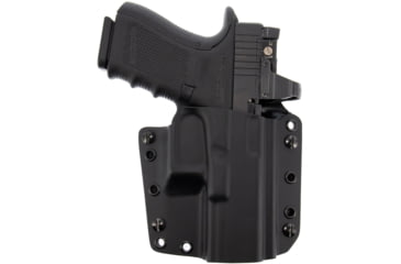 Image of Galco Corvus Belt/IWB Kydex Holster, Smith &amp; Wesson M&amp;P Subcompact, Right, Black, CVS474RB