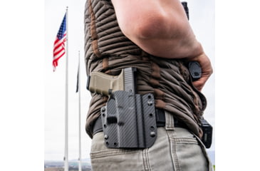 Image of Galco Corvus Belt/IWB Kydex Holster, Beretta APX, Right, Black, CVS822RCF