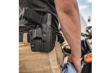 Image of Galco Corvus Belt/IWB Kydex Holster, Beretta APX, Right, Black, CVS822RCF