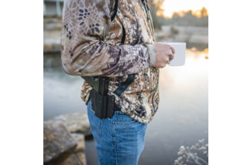 Image of Galco Corvus Belt/Iwb Holster, Glock 17 Gen 3-5 W/Tlr-1, Glock 17 Gen 3-5 W/Tlr-1 W/Wo Red Dot, Right Hand, Black, CVS872RB