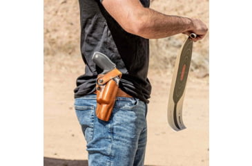 Image of Galco Dao Strongside/Crossdraw Belt Holster, Colt King Cobra 4 1/4in, Right Hand, Tan, DAO370