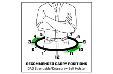 Image of Galco Dao Strongside/Crossdraw Belt Holster, Colt King Cobra 4 1/4in, Right Hand, Tan, DAO370