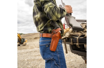 Image of Galco DAO Strongside/Crossdraw Belt Holster, Kimber K6S 4in, Right, Plain, Tan, DAO310