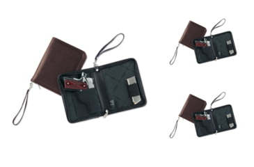 Image of Galco Defense Planner Concealed Compact Pistol/Handgun Carrying Case/Holster, Leather, Black, Brown, Tan