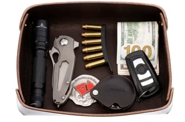 Image of Galco EDC Rectangle Valet Tray, Dark Havana, LT828DH