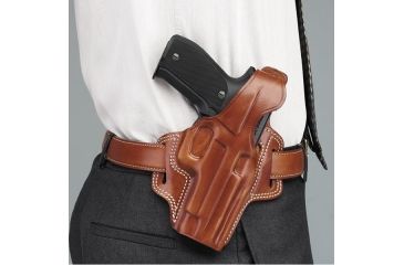 Image of Galco Fletch High Ride Belt Holster - Left Hand - Black FL205B
