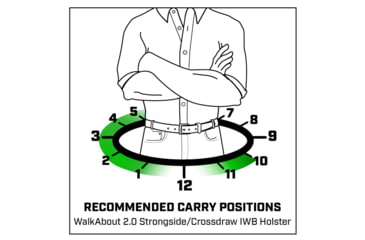 Image of Galco Walkabout 2.0 Strongside/Crossdraw Premium Steerhide IWB Appendix Holster