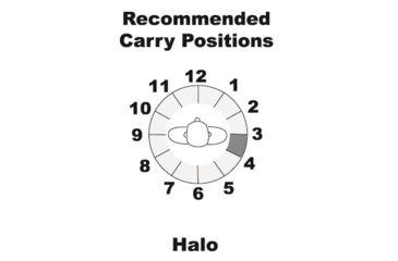 Image of Galco For Glock 17 w/weaponlight HALO BELT HOLSTER Right Hand BLACK HLO224B