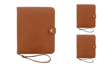 Image of Galco Hidden Agenda Concealed Leather Handgun Carrying Case/Holster w/ Day Planner, Leather, Black, Brown, Tan