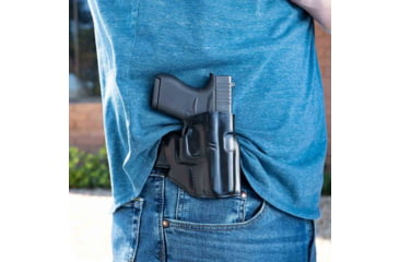 Image of Galco Hornet Strongside/Crossdraw Belt Holster, Glock 48 No Rail, Glock 48 Mos No Red Dot, Glock 48 Mos W/Red Dot, Glock 48 W/Wo Red Dot No Rail, Smith &amp; Wesson Equalizer, Right Hand, Black, HT834RB