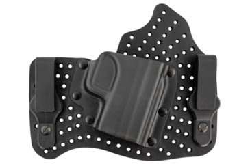 Image of Galco KingTuk Air Kydex/Leather IWB Holster, SF XD-S 3.3in, Right, UniClip/Stealth Clip, Black, KA662B