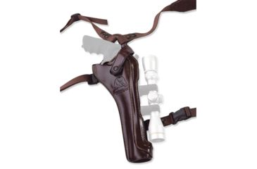 Image of Galco Kodiak Hunter Leather Shoulder Holster, Smith &amp; Wesson Model 460 X-Frame Revolver 8.375in/Smith &amp; Wesson Model 51 Revolver, Right Hand, Havana, KH172H