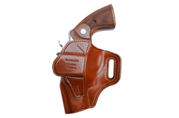 Image of Galco Masterbilt Revenger Belt Holster, Smith &amp; Wesson K Frame M19 2 1/2in, Smith &amp; Wesson K Frame M66 2 1/2in, Right Hand, Tan, REV112