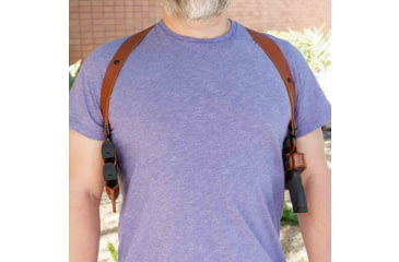 Image of Galco Miami Classic II Shoulder System Autos Leather, SIG-SAUER P365 FUSE, Right, Tan, MCII894R