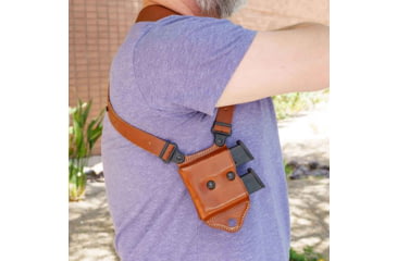 Image of Galco Miami Classic II Shoulder System Autos Leather, SIG-SAUER P365 FUSE, Right, Tan, MCII894R