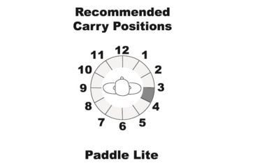 Image of Galco Paddle Lite Holster, Black, PDL465B