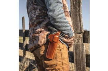 Image of Galco Phoenix Strongside/Crossdraw Leather Belt Holster, Taurus Judge 3In 2 1/2In Cyl, Right Hand, Tan, PHX196