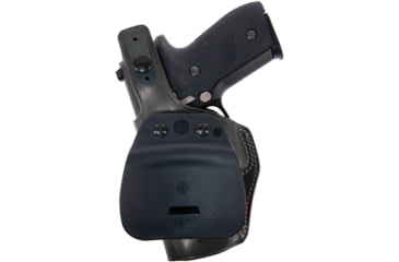 Image of Galco PLE Unlined Paddle Leather Holster - Left Hand - Black PLE267B