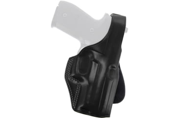 Image of Galco PLE Unlined Paddle Leather Holster - Left Hand - Black PLE267B