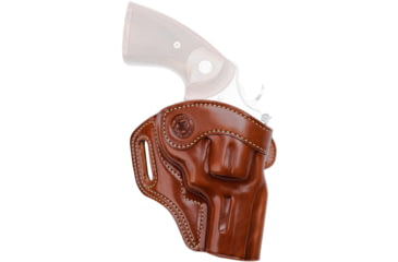Image of Galco Masterbilt Revenger Leather OWB Belt Holster, Smith &amp; Wesson K Frame M10 4in, M19 4in, M66 4in, Ambidextrous, Tan, REV114