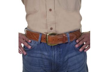 Image of Galco SB6 Fancy Stitched Belt - Tan - Size - 38 SB6-38