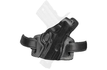 Image of Galco Silhouette High Ride Leather Holster, Right Hand, Black, SIL224B