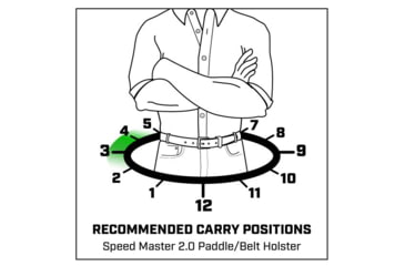 Image of Galco Speed Master 2.0 Paddle/Belt Holster, Fits Sig Sauer P365 X-Macro, Black, SM2894RB