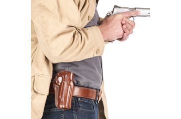 Image of Galco Speed Master 2.0 Paddle Belt Leather Holster, S&amp;W M&amp;P Shield 9/40 &amp; 2.0 9/40, Right, Premium Steerhide, Tan, SM2-652