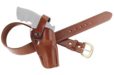 Image of Galco DAO Strongside/Crossdraw Belt Holster, Smith &amp; Wesson Model 460 X-Frame Revolver 5in, Right, Plain, Tan, DAO190