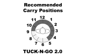 Image of Galco Tuck-n-go Itp Holster Ambi Leather S&amp;w M&amp;p 9/40 Blk