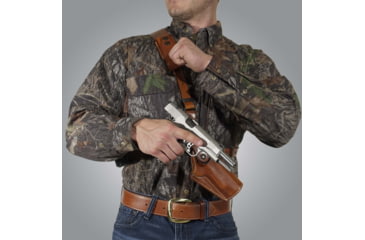Image of Galco VHS 4.0 Holster Shoulder Component, Colt King Cobra/Python/Trooper, Ruger GP100 Revolver, Ruger Redhawk, S&amp;W N-Frame/L-Frame, Taurus 425 Tracker/627 Tracker, Ambidextrous, Plain, Tan, GA194
