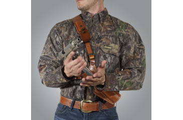 Image of Galco VHS 4.0 Holster Shoulder Component, Colt King Cobra/Python/Trooper, Ruger GP100 Revolver, Ruger Redhawk, S&amp;W N-Frame/L-Frame, Taurus 425 Tracker/627 Tracker, Ambidextrous, Plain, Tan, GA194