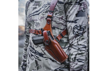 Image of Galco VHS 4.0 Holster Shoulder Component, Colt King Cobra/Python/Trooper, Ruger GP100 Revolver, Ruger Redhawk, S&amp;W N-Frame/L-Frame, Taurus 425 Tracker/627 Tracker, Ambidextrous, Plain, Tan, GA194