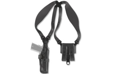 Image of Galco VHS Shoulder Holster System, Ambidextrous, Black - For Glock 19 - VHS226B